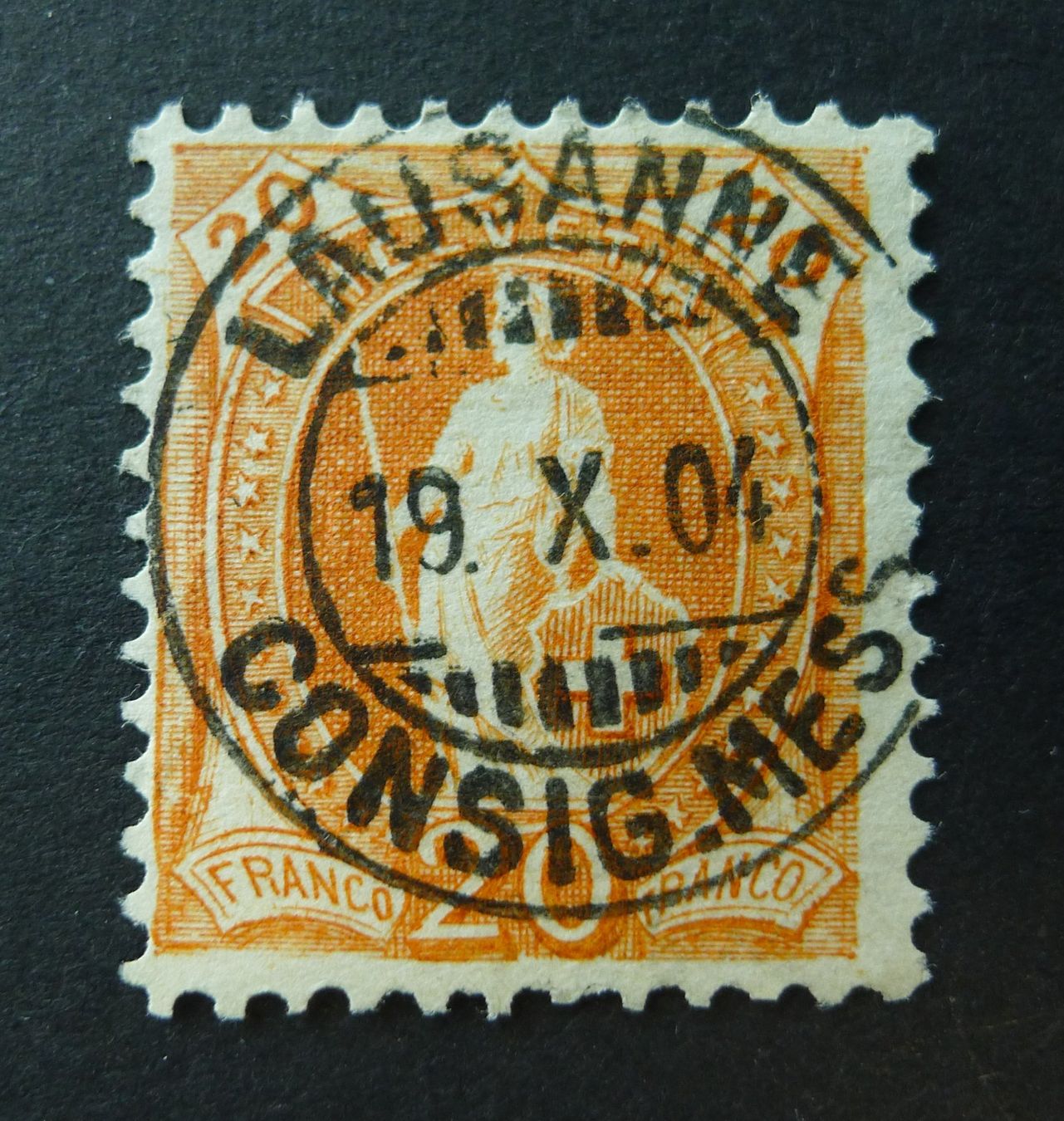 Tutti i francobolli: 66E, mit Vollstempel LAUSANNE VD – Usato da Ebikon venduto da SilvioFreund