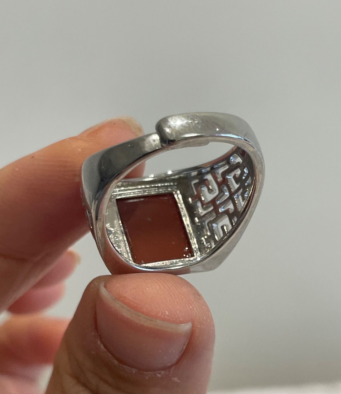 Bagues: Vintage-Ring mit rotem Achat – Neuf avec emballage d'origine à Schiers par sisikristall 2