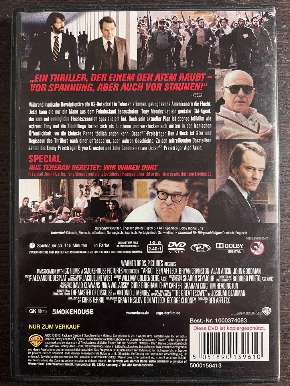 Tutti i DVDs: Argo – Usato da Zürich venduto da FilmFreunde 1