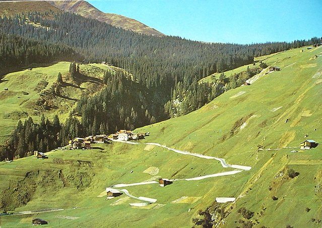 Ansichtskarten: CURAGLIA Mutschnengia am Lukmanierpass – Gebraucht aus Jona von philajona