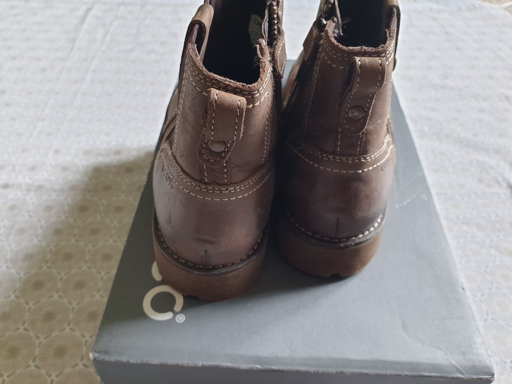 Ecco Scarpe da uomo: Sttieffelette Ecco Gr. 34 Neuwertig Leder – Nuovo (secondo la descrizione) da Zürich venduto da yoarg 2