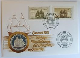 Numisbrief Concord mit Silbermedaille 999