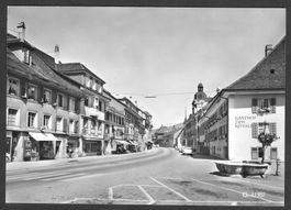 Balsthal Strassenpartie mit Gasthof Rössli