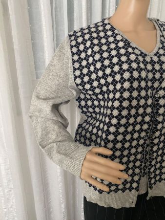 Extravagantes RHOMBEN Twin-Set von ELEGANCE, grau, 46