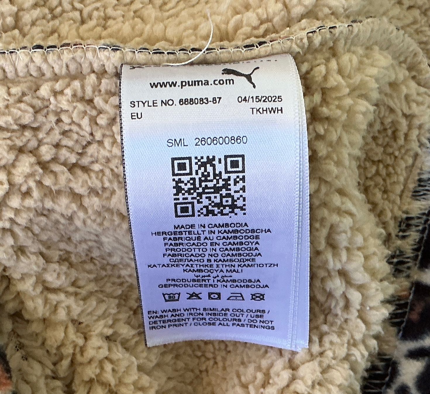 Puma Maglioni & Felpe: Puma Pullover Fleece Leo Print beige/braun Grösse M – Nuovo (secondo la descrizione) da Kreuzlingen venduto da LoveTheSea 3
