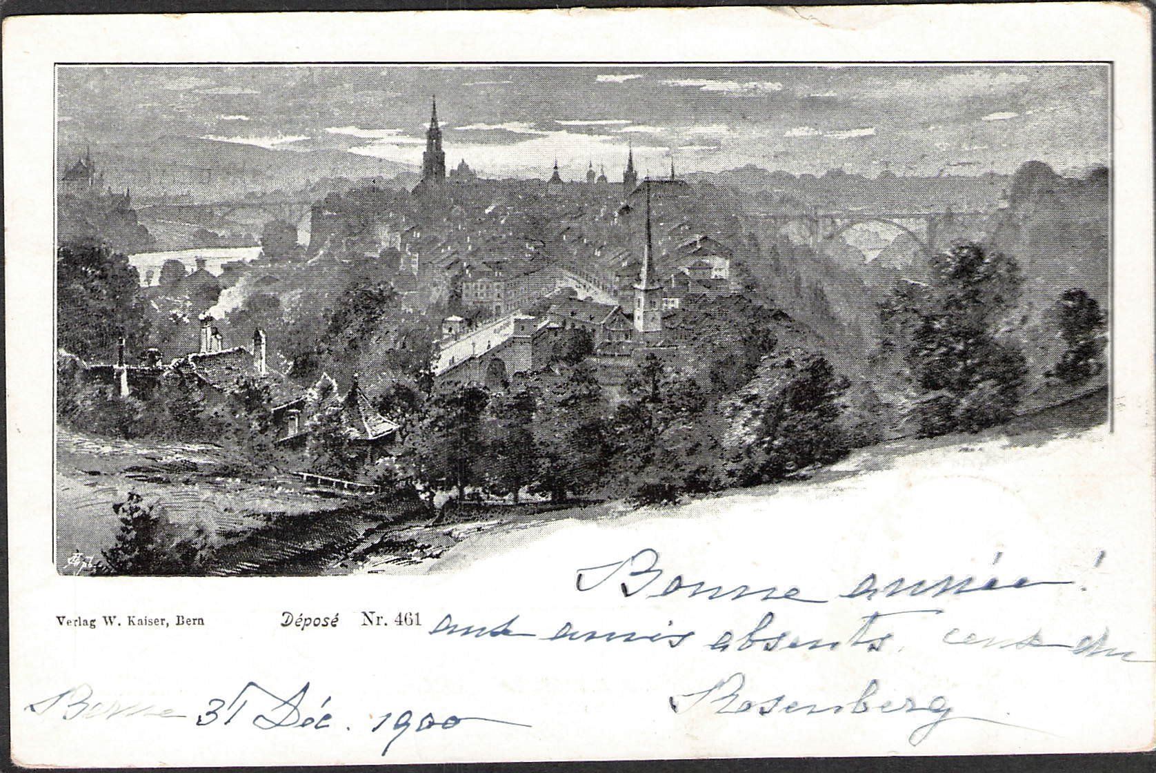 Ansichtskarten: , AK Bern , 1900 – Gebraucht aus Reichenburg von ibiza18