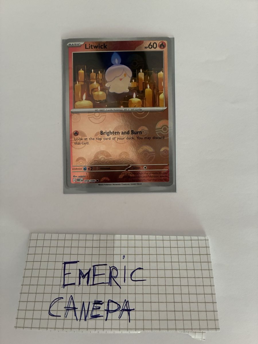 Pokémon Carte collezionabili: Litwick EN pokeball – Nuovo (secondo la descrizione) da St-Aubin-Sauges venduto da Mdwischh98