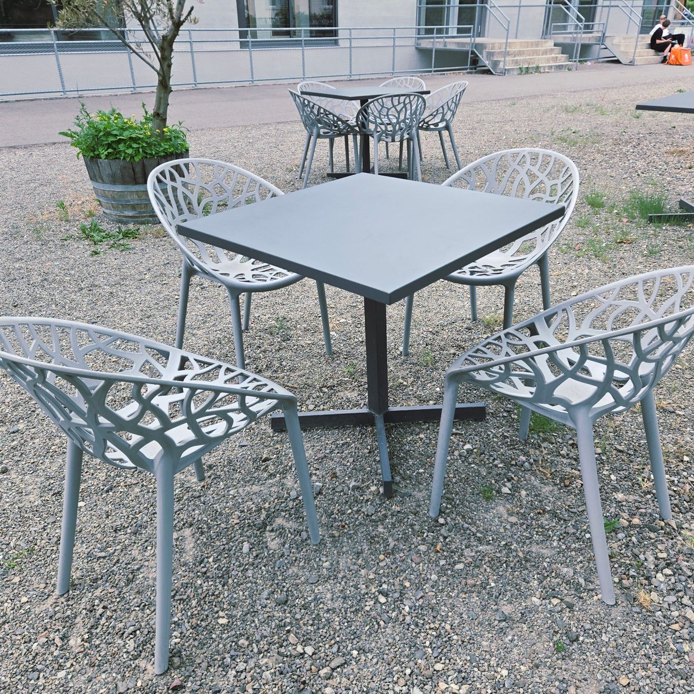 Tavoli: 2 Gartentische, anthrazit, spabil und klappbar – Usato da Winterthur venduto da meinweinkeller