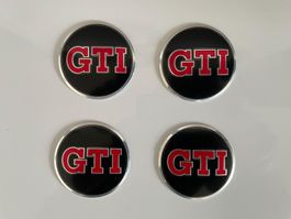 VW GTI | 4x Autocollants Ø60mm cache-moyeu jante / roue