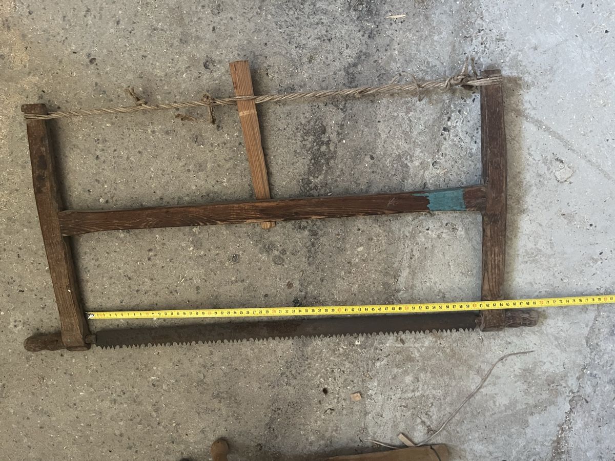 Alle Werkzeuge: antike Handsäge, Holzsäge, 60 cm lang – Gebraucht aus Wila von Fritz-Wila