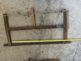 antike Handsäge, Holzsäge, 60 cm lang