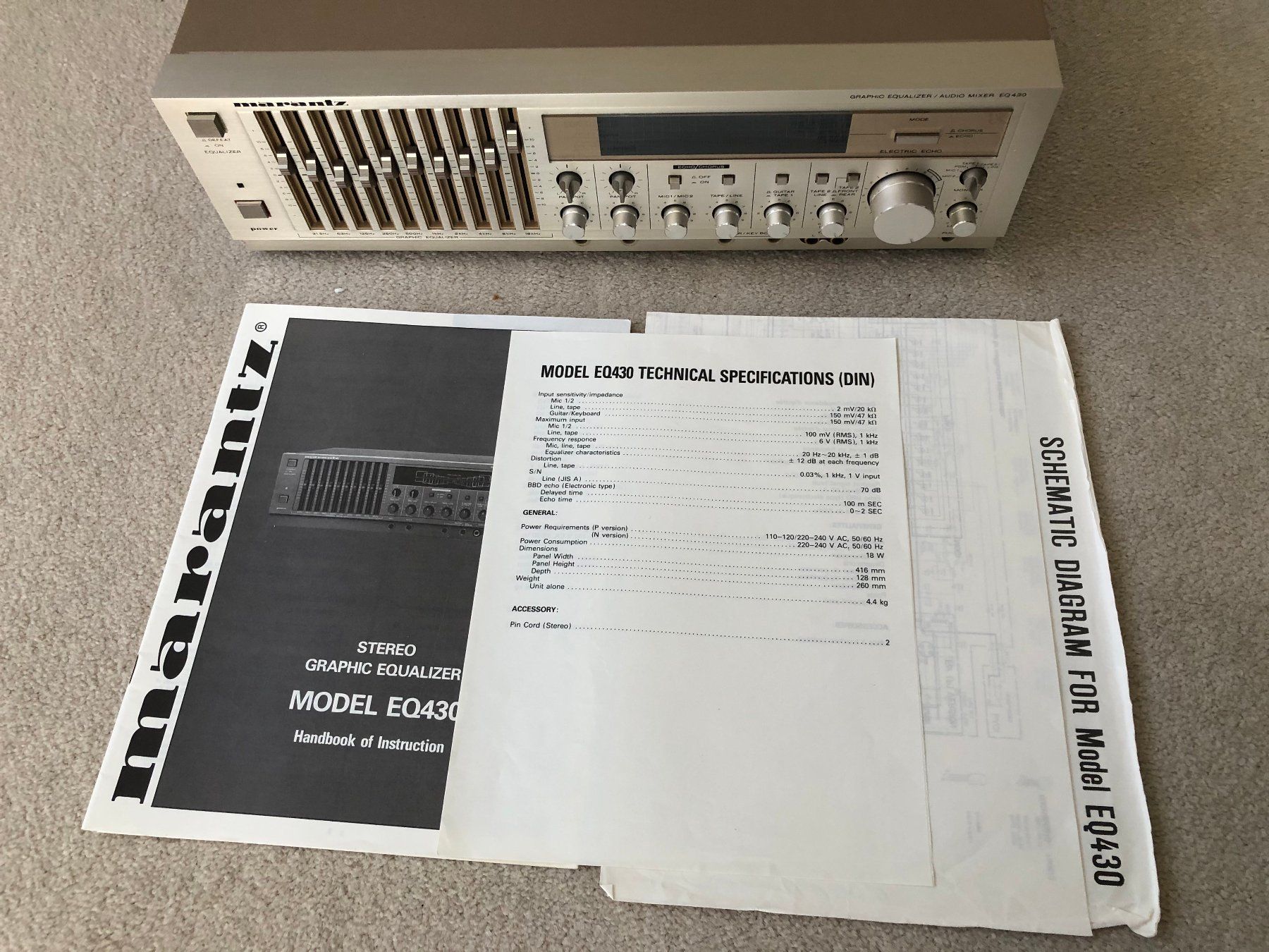 Marantz Equalizzatori: Marantz Graphic Equalizer EQ 430 HiFi-Gerät – Difettoso da Grenchen venduto da Kogi7 7