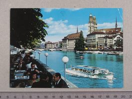 Zürich, Boot, Schiff, Bauschänzli, belebt, 1981
