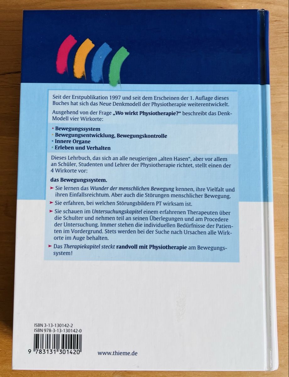 Bücher: Band 1: Bewegungssystem Physiofachbuch Thieme Verlag – Gebraucht aus Bottmingen von bsp_t6m8 1