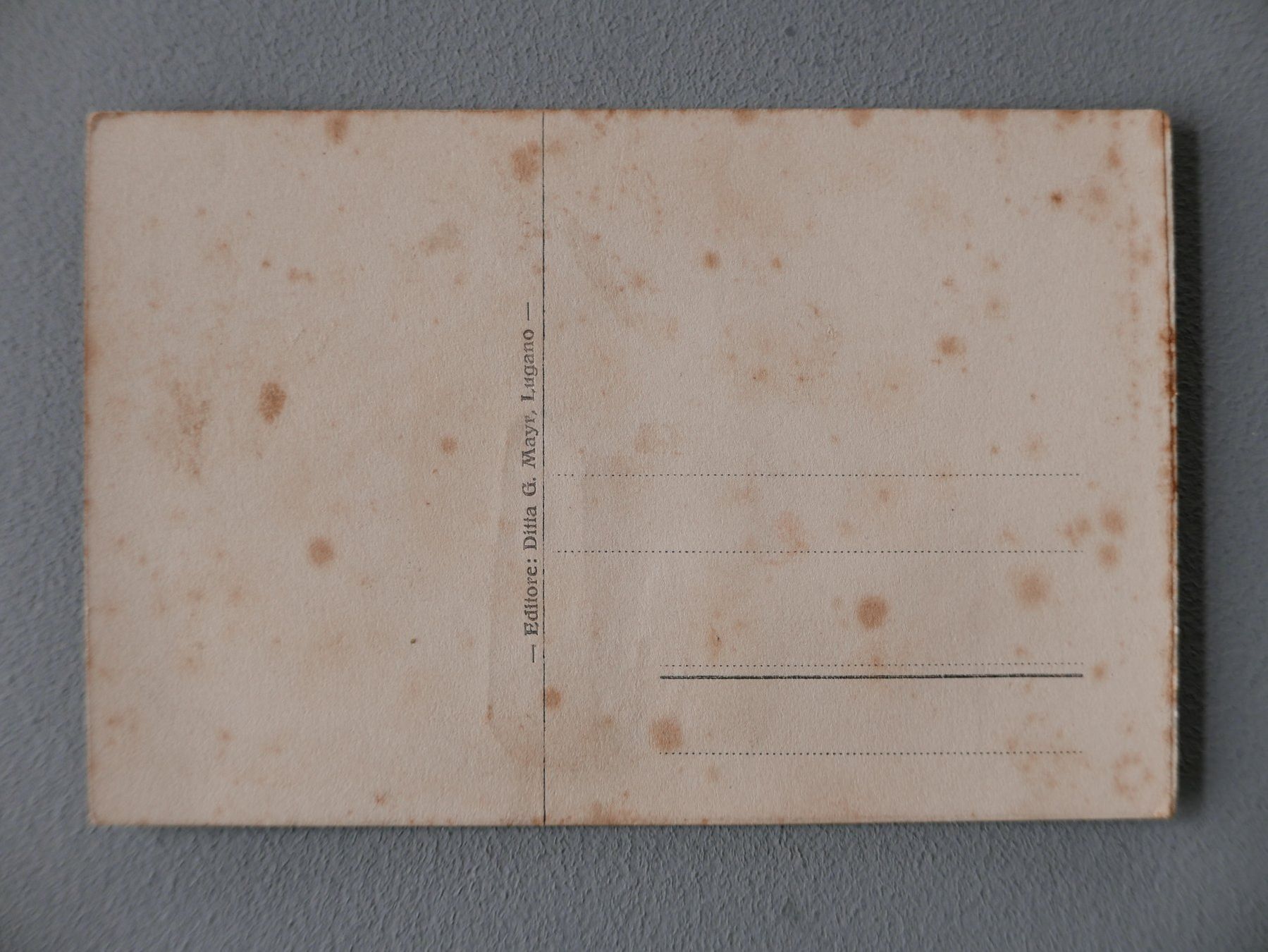 Cartoline postali: ANTIKE ANSICHTSKARTE MIT BILDERBOGEN GRUSS AUS LUGANO – Usato da Balgach venduto da Zwischenraum 2