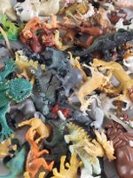 870 Gramm! Wildtiere bunt gemischt Vintage 