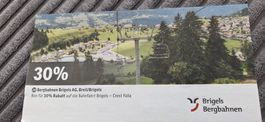 Brigel-Cresta Sesselbahn Gutschein - 30% Rabatt! Sommer