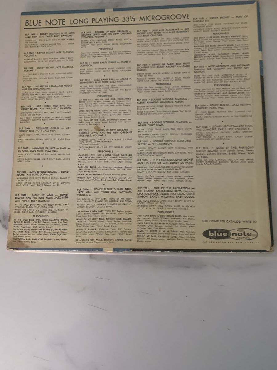 Schallplatten: Sidney DeParis and his Blue Note Stompers(7016) – Gebraucht aus lausanne von Ccheche 3