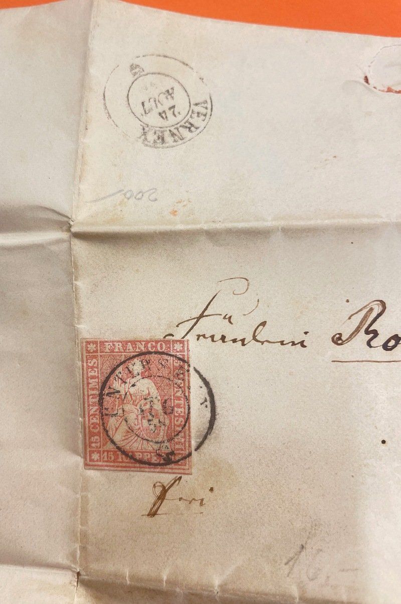 Tutti i francobolli: 1858 Kleinbrief mit Strubeli schön gestempelt – Usato da Sirnach venduto da Melisangi 3