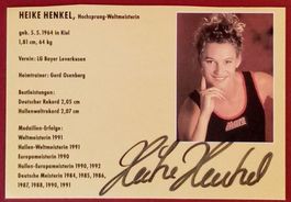 Heike Henkel Autogramm signiert Foto 10x15cm