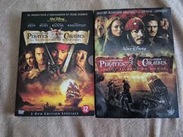 Lot 2 DVD Pirates des Caraibes occasion bon etat