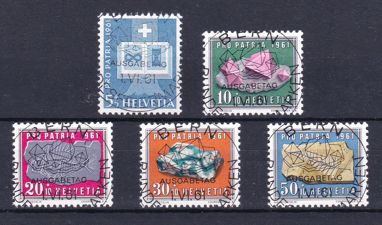 Tutti i francobolli: B103-107, mit ET-Vollstempel, SBK 75.- – Usato da Wenslingen venduto da riger11