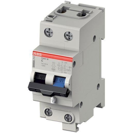 ABB Schalter: FI-LS 2pol. C13 30mA ABB-smissline – Neu und originalverpackt aus Hombrechtikon von HGK50