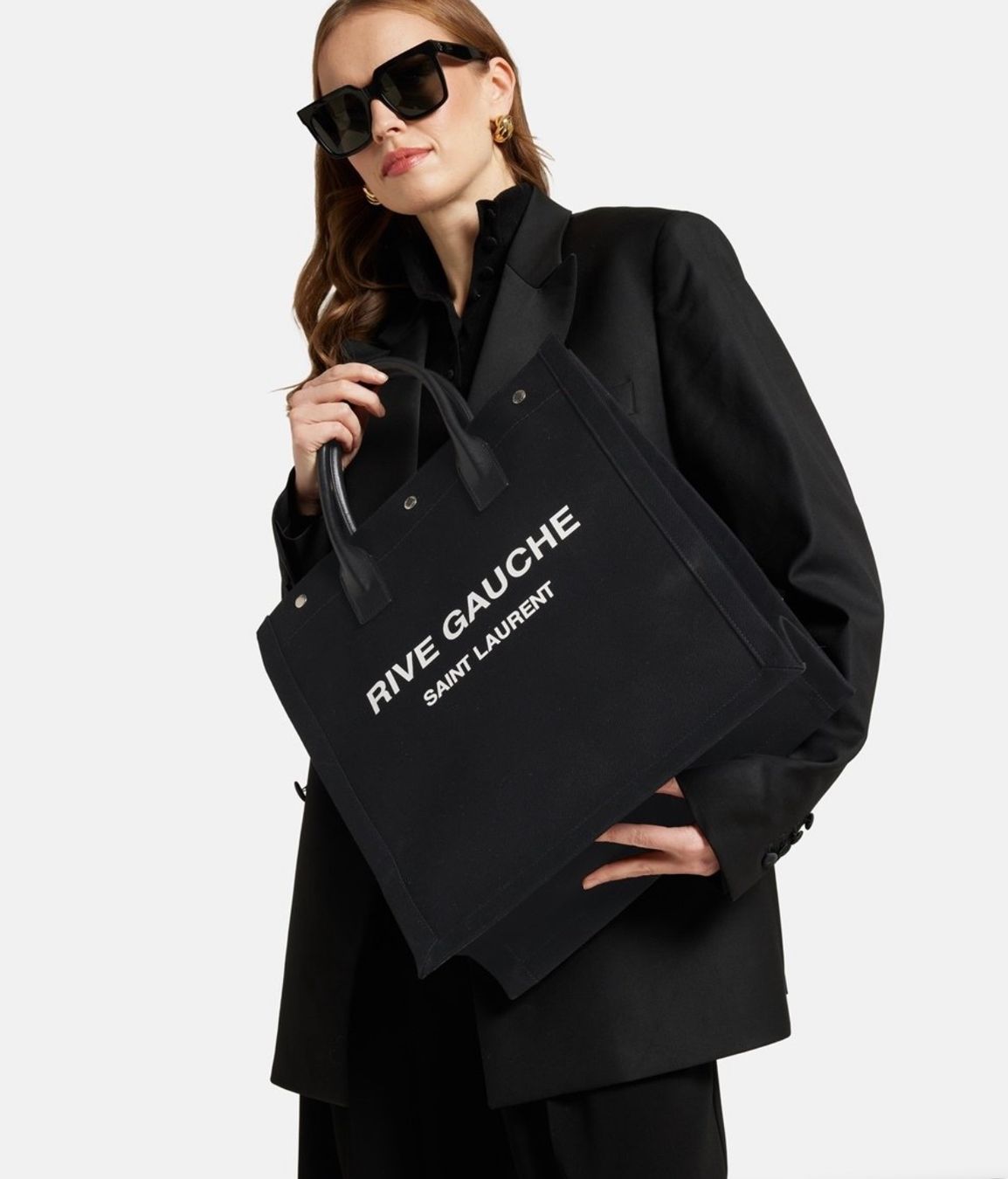 Saint Laurent Borse: Saint Laurent Rive Gauche Tote Bag Black/White – Nuovo e nell'imballaggio originale da Aristau venduto da Evelinik 4