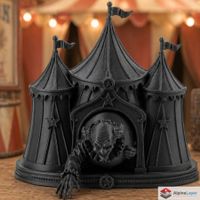 Mad Circus Gate - Eerie Carnival Entrance Design - 3D Print