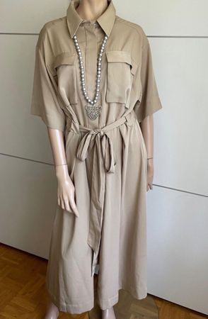 H&M  L XL XXL Neu /NP135CHF  Hemdkleid Beige PE