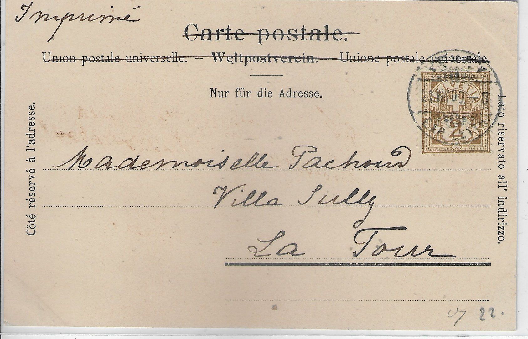 Cartoline postali: Bex - La Dents du Midi – Usato da Ettingen venduto da Kartenplanet 1