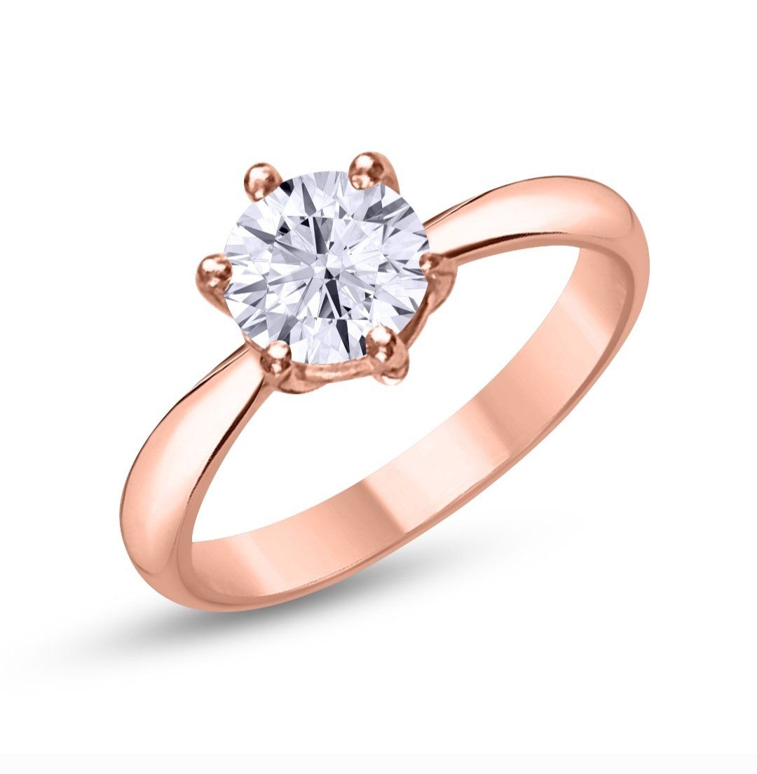 Anelli: Moissanite Solitaire Ring Silber 925 – Nuovo e nell'imballaggio originale da Zürich venduto da GOS08 7