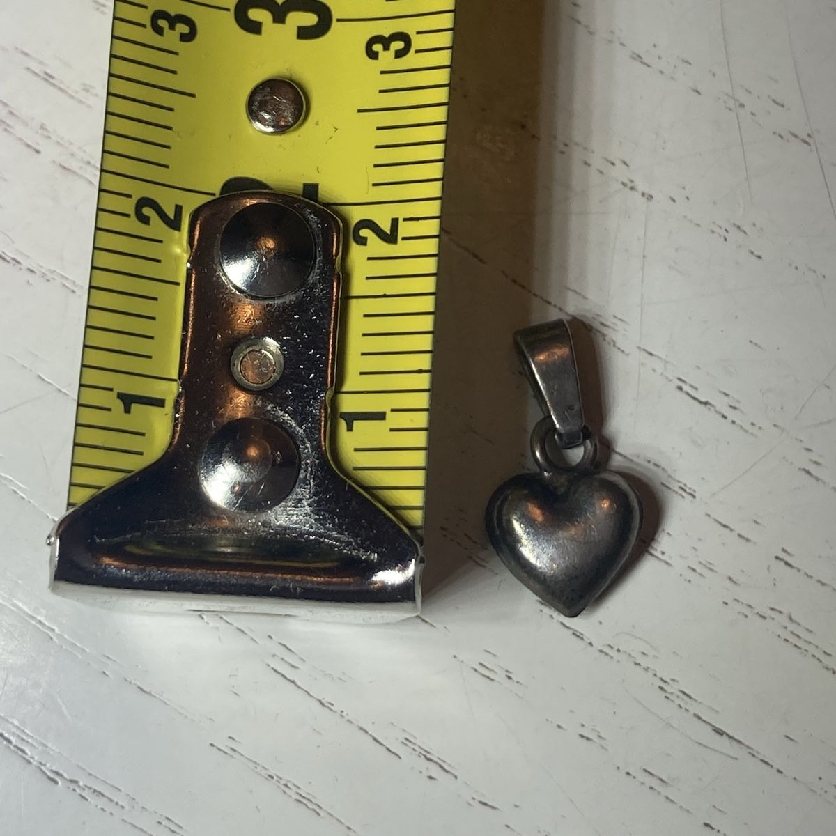 Anhänger: Silver tone heart pendant – Gebraucht aus Zürich von sele_x
