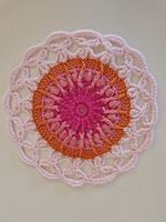 Mandala Untersetzer Doily gehäkelt handgemacht