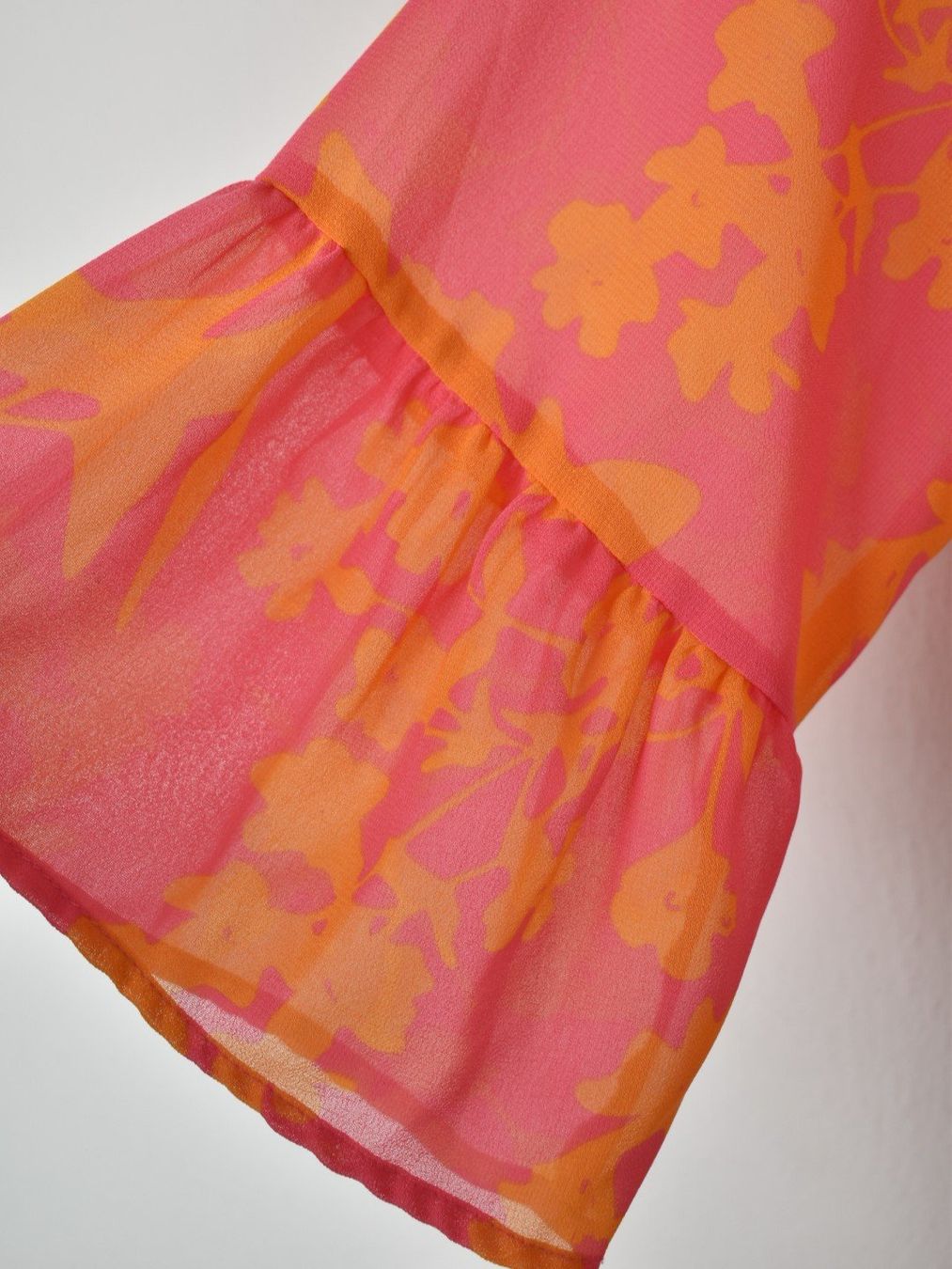 Comma Vestiti: Comma Chiffon Kleid, Gr.40, rosa/orange – Usato da Nürensdorf venduto da 2ND_STORY 4