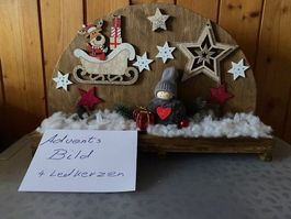 Adventsbild   der etwas andere Adventskranz