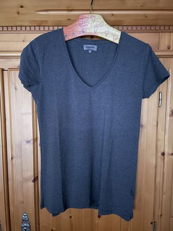 ZALANDO DAMEN T-SHIRT - GRAU / TAUPE - GRÖSSE XL