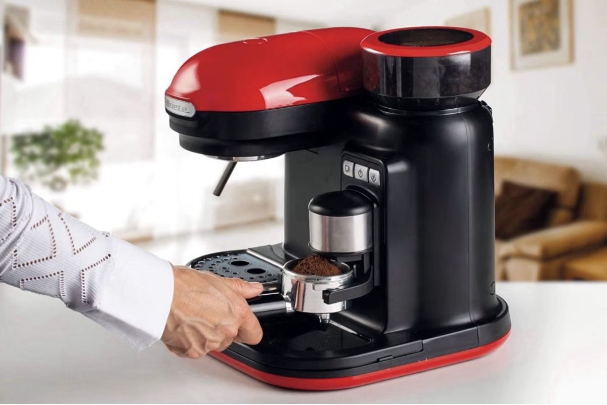 Macchine per caffè & Macchine per espresso: Ariete Espresso Machine Grinder Moderna 1318 Red – Usato da Zürich venduto da vickyl9 1