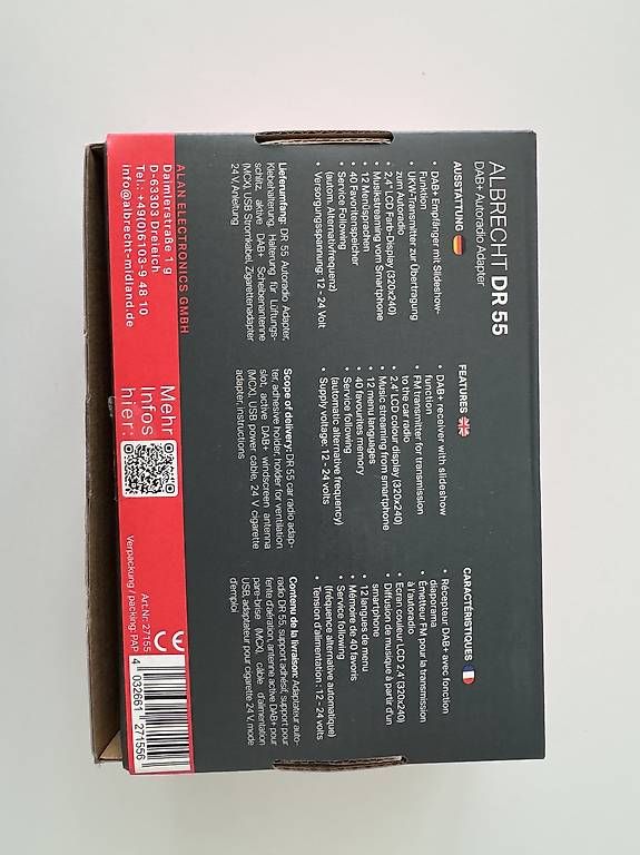 Adattatori: DAB / Bluetooth Albrecht DR 55 DAB+ Autoradio Adapter – Usato da Flums venduto da Simplythebest00 4
