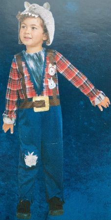 Costume loup garou / Werwolf   t. 1 - 1.5 ans    NEU!