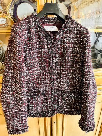 Gerard Darel Tweed Jacket blazer wool blend fully lined