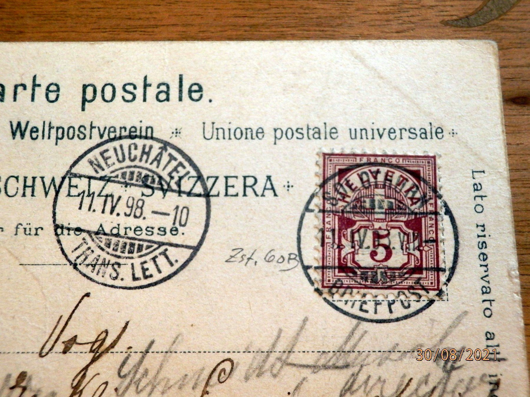Cartoline postali: Litho. Gruss aus Solothurn, Osten 1998 – Usato da Ueberstorf venduto da dinbau 6