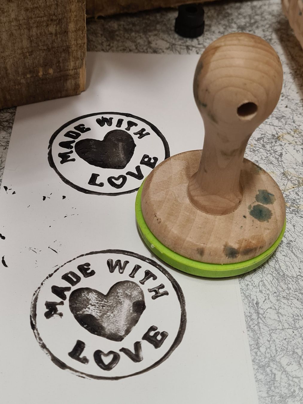 Stempel: Stempel, Ø 5.5 cm – Gebraucht aus Amriswil von kleindeko