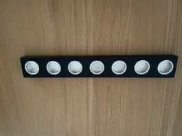 IKEA Teelichthalter für 7 Kerzen, schwarz, 49 cm