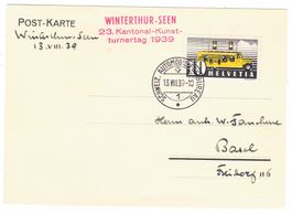 Carte de Winterthur BPA A284 pour Basel le 13.VIII.39