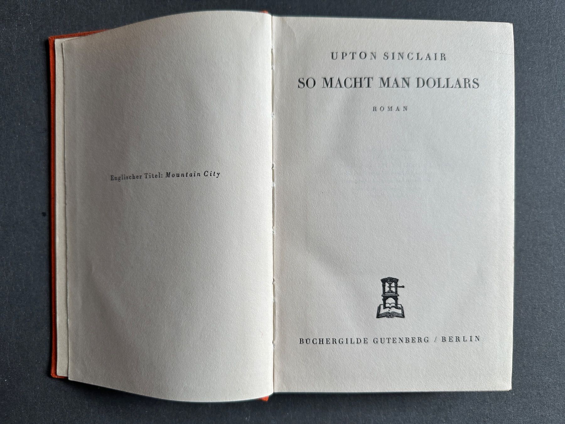 Libri: Upton Sinclair: Bücherpaket 5 Bde. – Usato da Zürich venduto da allp 8