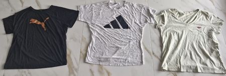3er Set Damen T-Shirts Puma Adidas Levi's Top Zustand Gr M