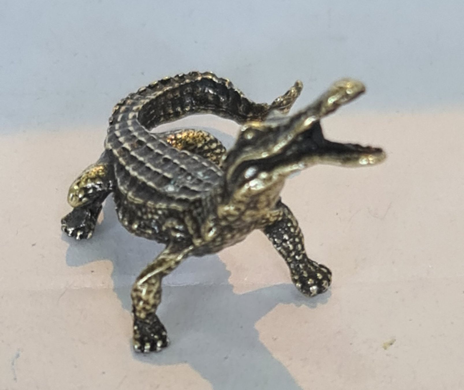 Statuette: Krokodil aus Messing – Nuovo (secondo la descrizione) da Uerkheim venduto da Kaufoption 1