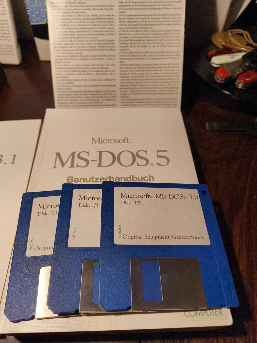Microsoft Applications: Microsoft DOS5.0 & Windows 3.1 ASI Computer 3.5" Diskette  – D'occasion à stettlen par VintageBern_ch 1