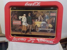 Vintage Coca-Cola Blick zurück Metall Sammler